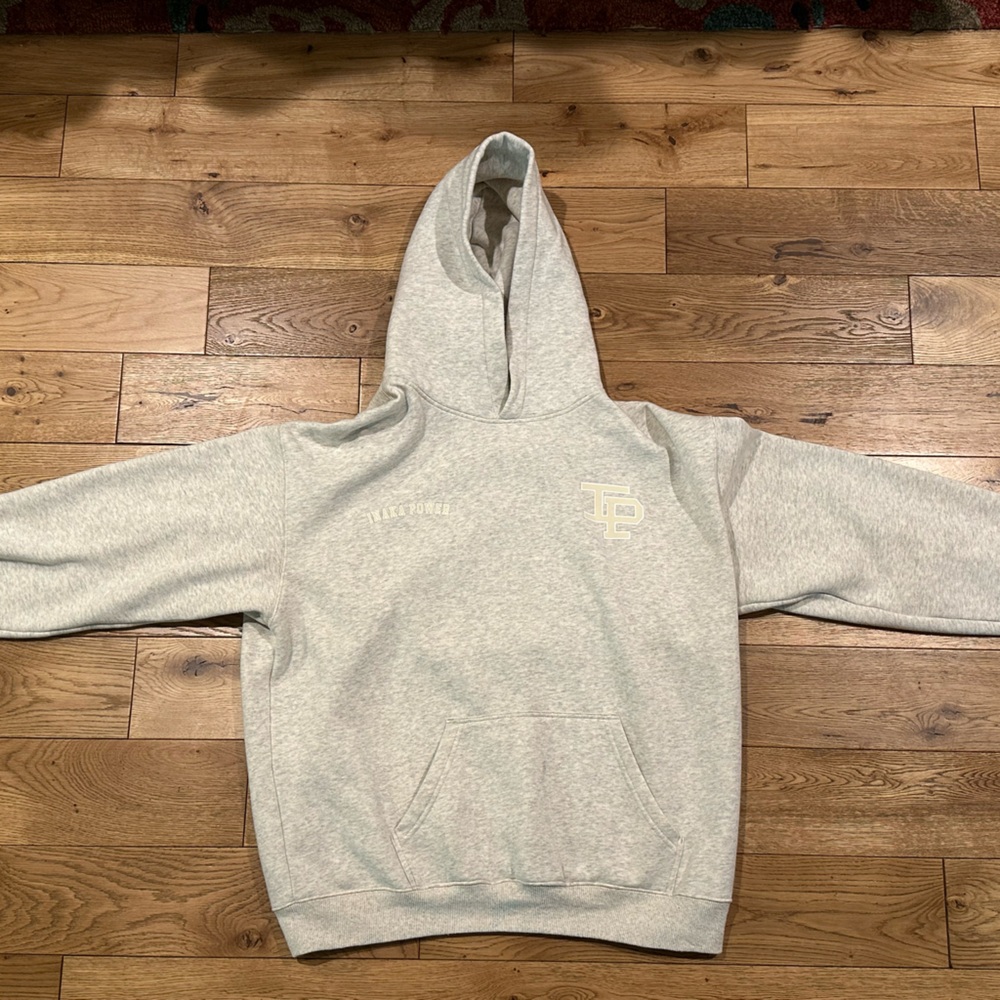 Inaka Power Grey Oatmeal Hoodie Size L